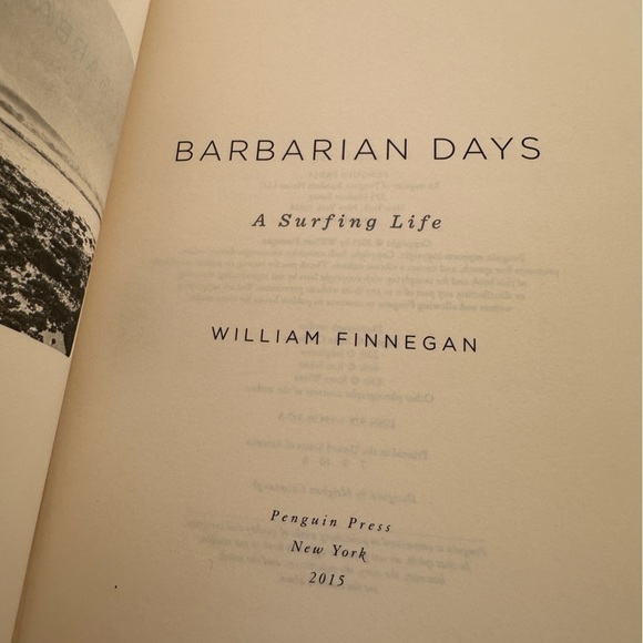 Coffee table Surf Bio Book “Barbarian Days” Finnegan Hardcover EUC F/NF Pulitzer - Picture 11 of 11